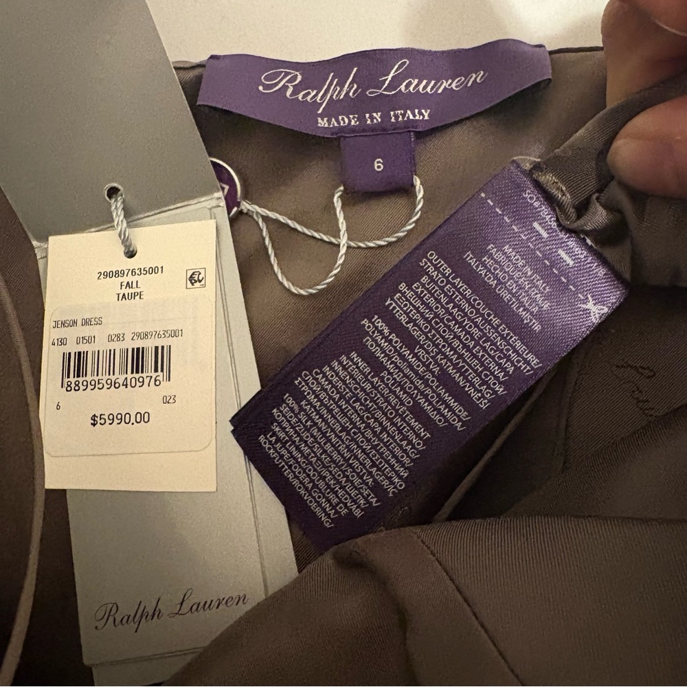 Ralph Lauren Collection Purple Label Tulle Strapless Evening Dress Formal Midi 6 - Picture 5 of 16